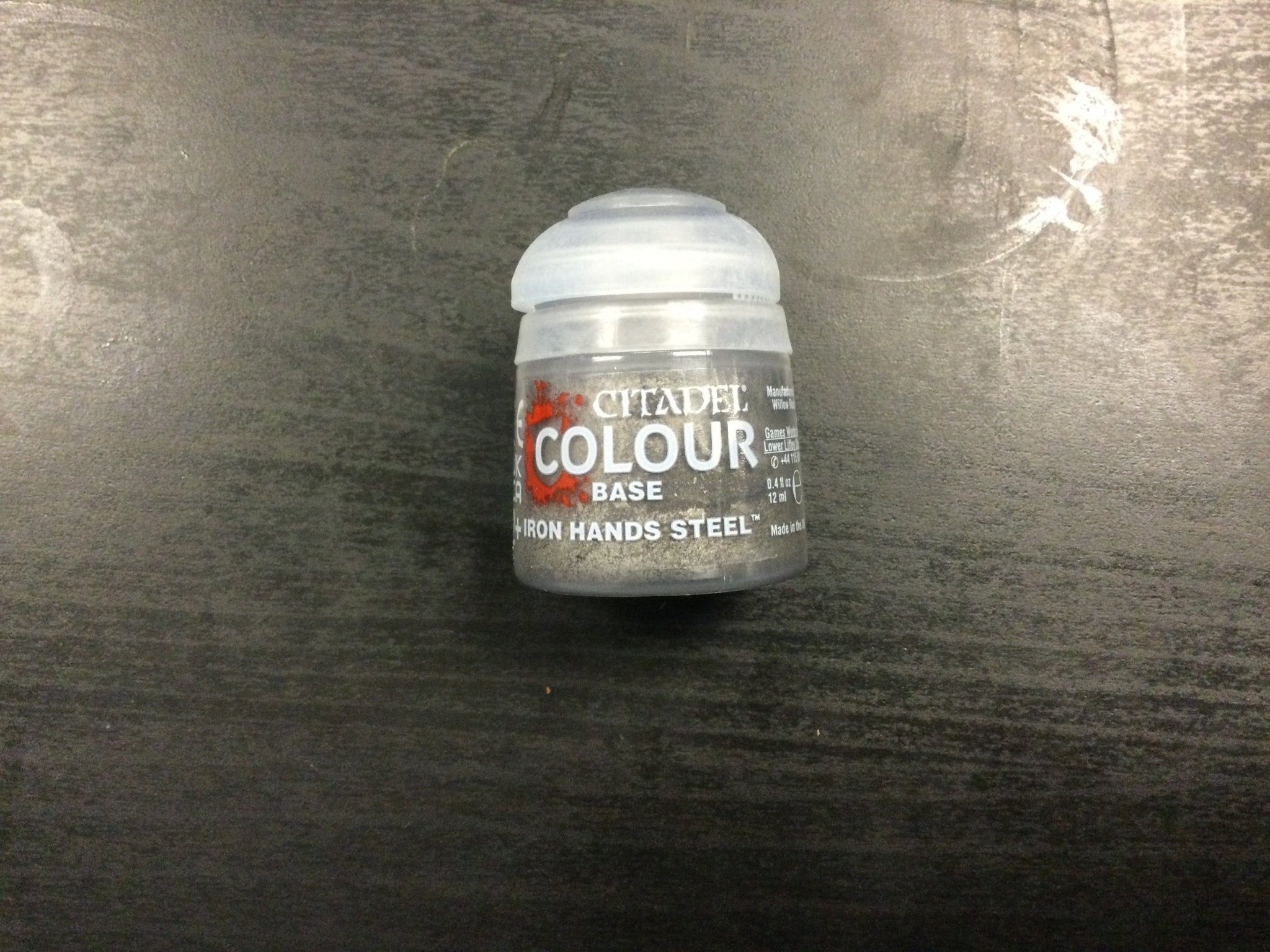 Citadel Colour base Iron Hands Steel - WiredVillage Games - Games Workshop